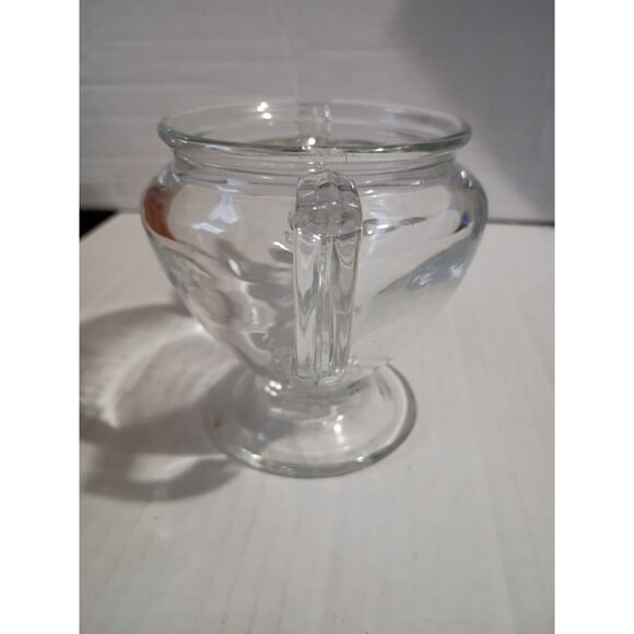 Heisey Clear Glass Trophy Style 4" Candy Dish Vase Sugar Bowl - Picture 3 of 6